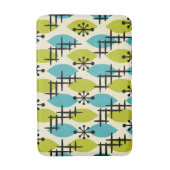 中世紀原子滴モダンパターン バスマット (正面縦)