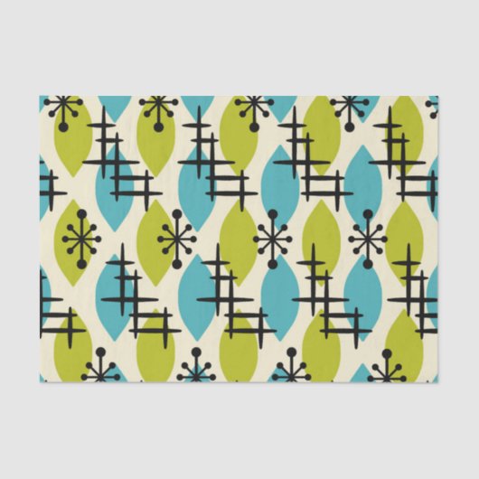 中世紀原子滴モダンパターン 薄葉紙 (正面)