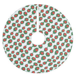 中世紀型オリーブ ブラッシュドポリエステルツリースカート