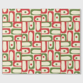 中世紀型モダンクリスマス・ピケ・モダニストクリスマス ラッピングペーパー (フラット)