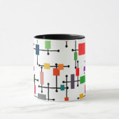 中世紀大モダン格子 マグカップ (中央)