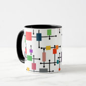 中世紀大モダン格子 マグカップ (正面左)