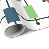 中世紀大モダン格子 ラッピングペーパー (ロールコーナー)