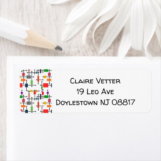 中世紀大モダン格子 ラベル (インサイチュ)