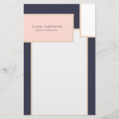 中世紀文モダン具パーソナライズされた紙 便箋 (正面)