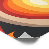 中世紀美術：抽象芸術幾何学背景。 ポスター (角)