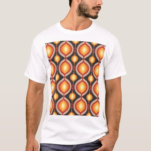 中世紀美術：抽象芸術幾何学背景。 Tシャツ (正面)