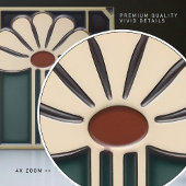 中世紀花シンメトリー美術工芸品運動 タイル