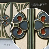 中世紀花シンメトリー美術工芸品運動 タイル