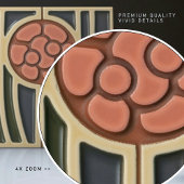 中世紀花シンメトリー美術工芸品運動 タイル