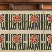 中世紀花シンメトリー美術工芸品運動 タイル