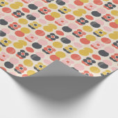 中世紀花モダン柄 ラッピングペーパー (角)