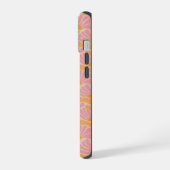 中世紀花モダン柄 iPhone 15ケース (左側面)