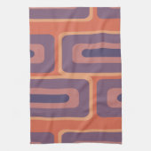 中世紀長モダンい長方形カラフル2 キッチンタオル (縦)