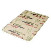 中世紀魚モダン バスマット (アングル)