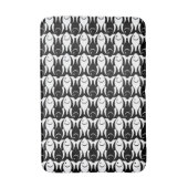 中世紀魚モダン、白黒 バスマット (正面縦)