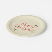 中世紀50年代モダン60年代のメリーミニマル・クリスマス ペーパープレート (アングル)