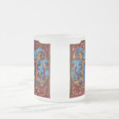 中世紋章付き外衣 フロストグラスマグカップ (中央)