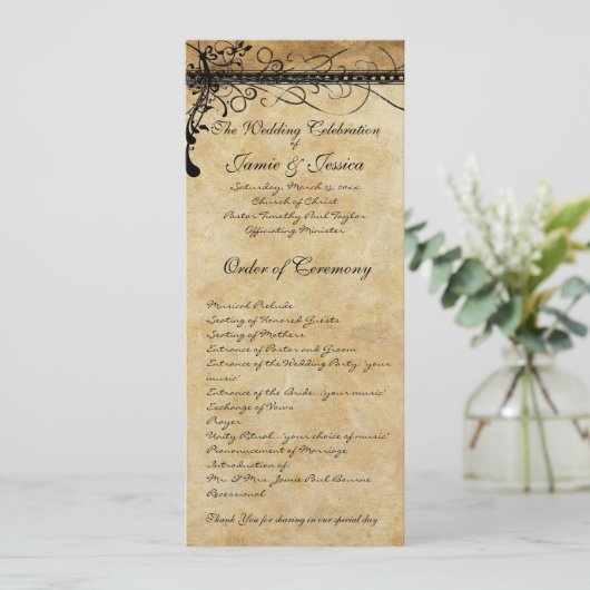 中世素朴ルネッサンスの渦巻き結婚旋回 プログラム (スタンド正面)