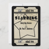 中世素朴ルネッサンスチケット結婚ズ 招待状 (裏面)