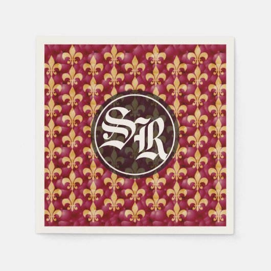 中世結婚のナプキン スタンダードカクテルナプキン (正面)