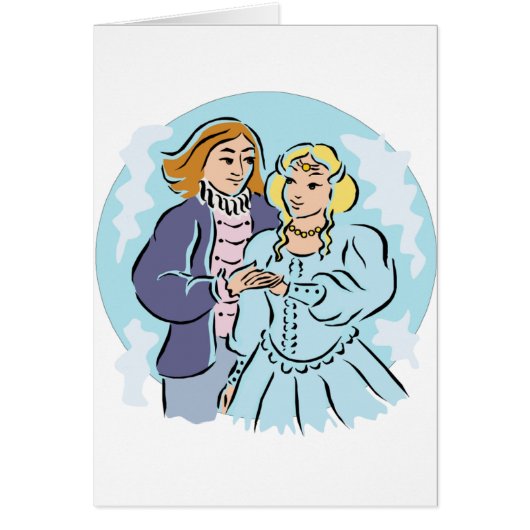 中世結婚の夫婦 (正面)