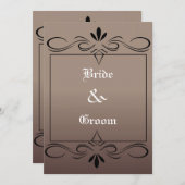 中世結婚式招待状 招待状 (正面/裏面)