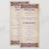 中世結婚式 プログラム (正面/裏面)