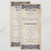 中世結婚式 プログラム (正面/裏面)