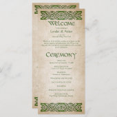 中世結婚式 プログラム (正面/裏面)