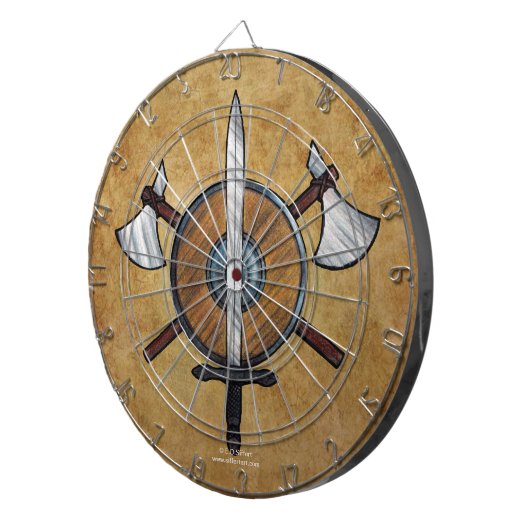 中世腕 ダーツボード (正面右)