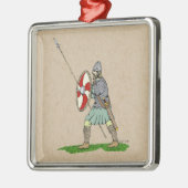 中世英語/サクソン戦士 メタルオーナメント (左)
