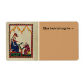 中世蔵書票 ラベル (正面)