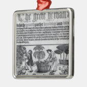 中世薬草園 メタルオーナメント (左)