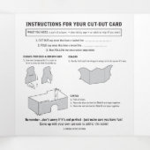 中世誕生日カットアウトカード 三つ折りクリスマスカード (内部中)