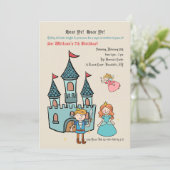 中世誕生日パーティーの招待 招待状 (スタンド正面)