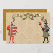 中世貴族結婚式招待状 招待状 (正面/裏面)