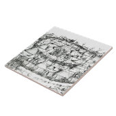 中世軍の野営、本から、パブ。 18 タイル (側面)