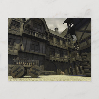 中世通りシーン – 2 ポストカード