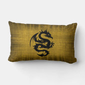 中世金ゴールドのビロードの枕 ランバークッション (裏面)