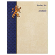 中世金ゴールドのライオンの青の（紋章の）フラ・ダ・リ