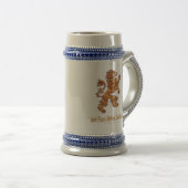 中世金ゴールドのライオン500年 ビールジョッキ (正面右)