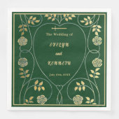 中世金ゴールドフローラハートと結婚剣 (正面)