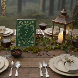 中世金ゴールドフローラハートと結婚剣 テーブルテントサイン