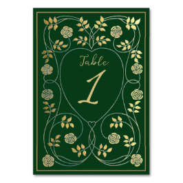 中世金ゴールドフローラハートと結婚剣 テーブルナンバー