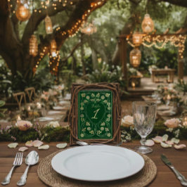 中世金ゴールドフローラハートと結婚剣 テーブルナンバー