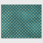 中世金ゴールド鎧ティール(緑がかった色)パタエレガントーン ラッピングペーパー (フラット)
