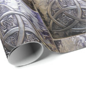 中世銀製盾Triquetra ラッピングペーパー (ロールコーナー)