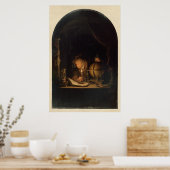 中世錬金術師の哲学者 ポスター (キッチン)