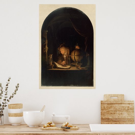 中世錬金術師の哲学者 ポスター (キッチン)